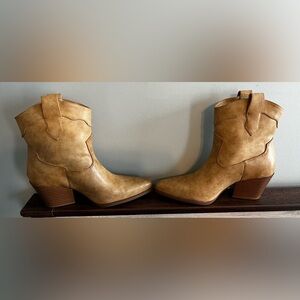 MIA Tan Ankle Booties